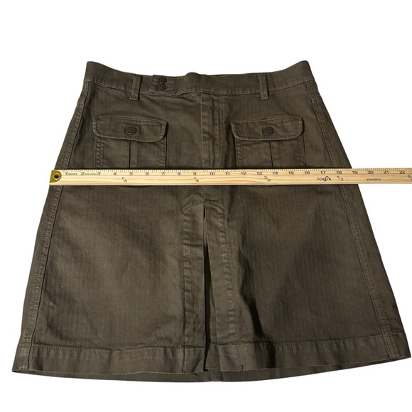 Gap 1969 Army Green Utility Cargo A-Line Skirt Casual Military-Inspired Safari - Picture 14 of 14